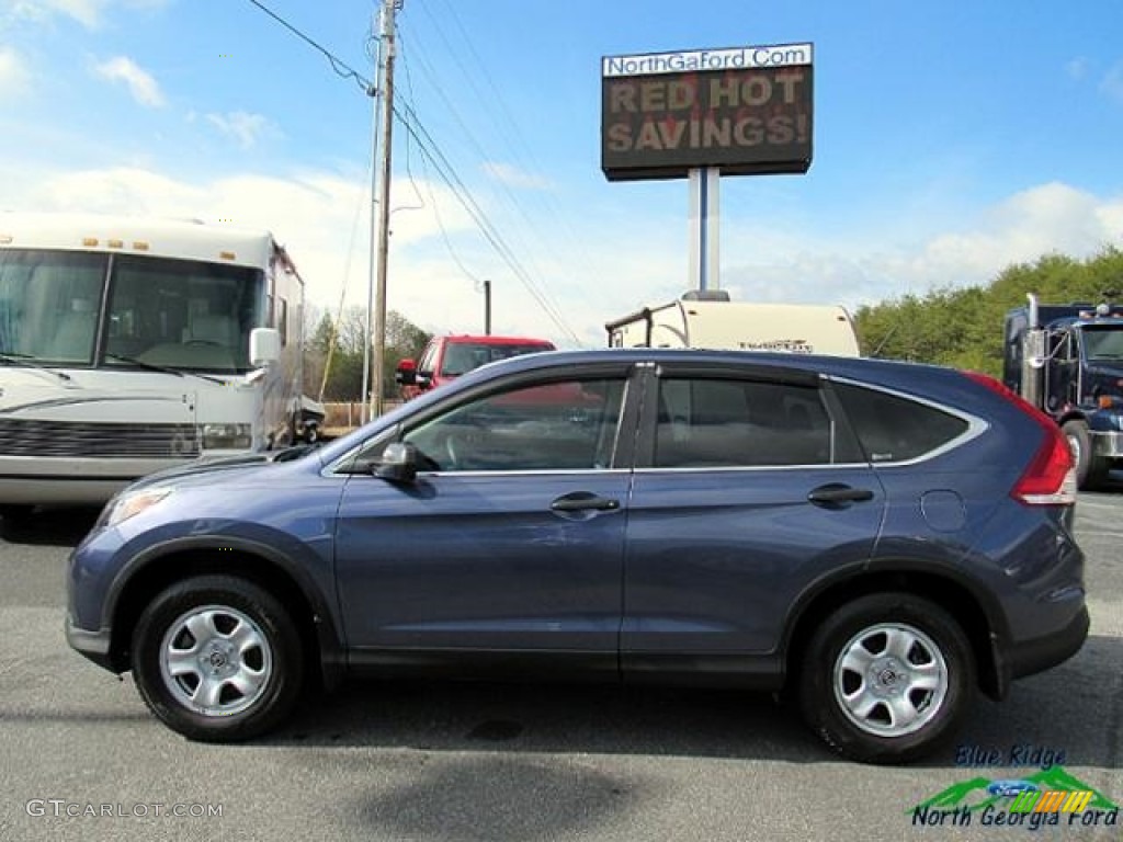 2012 CR-V LX - Twilight Blue Metallic / Gray photo #2