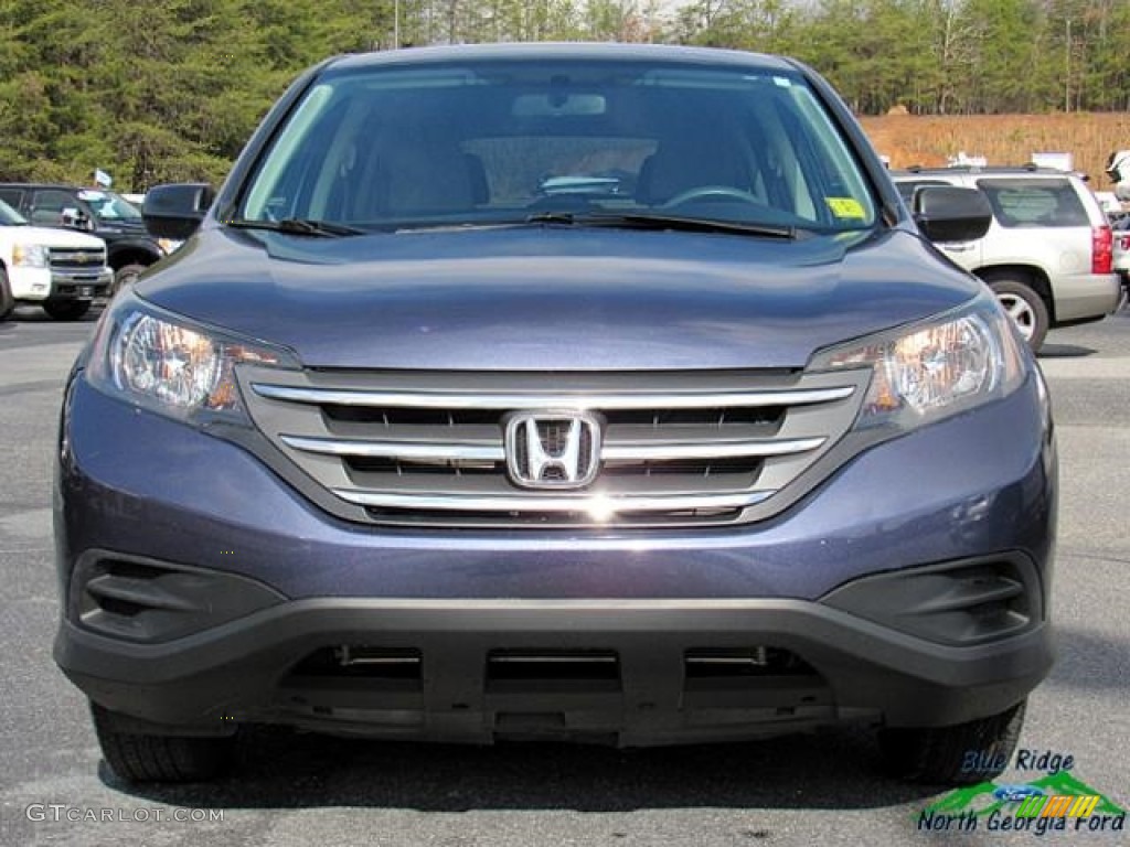 2012 CR-V LX - Twilight Blue Metallic / Gray photo #4