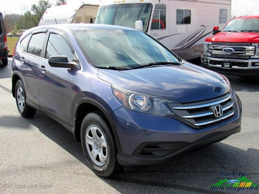 2012 CR-V LX - Twilight Blue Metallic / Gray photo #8