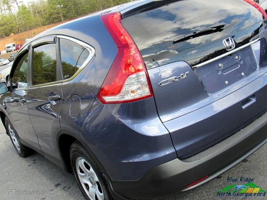 2012 CR-V LX - Twilight Blue Metallic / Gray photo #34