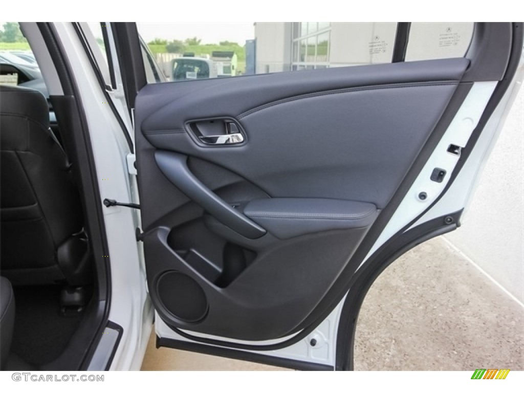 2017 Acura RDX Advance AWD Ebony Door Panel Photo #118591558