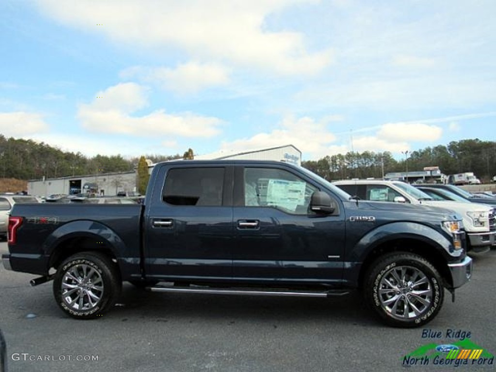 2017 F150 XLT SuperCrew 4x4 - Blue Jeans / Earth Gray photo #6