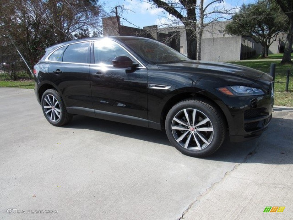 2017 F-PACE 35t AWD Prestige - Ultimate Black / Latte w/Espresso photo #1