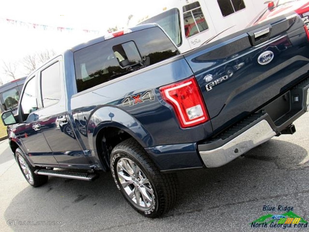 2017 F150 XLT SuperCrew 4x4 - Blue Jeans / Earth Gray photo #38