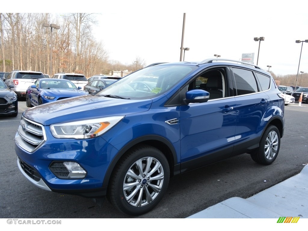 2017 Escape Titanium - Lightning Blue / Charcoal Black photo #3