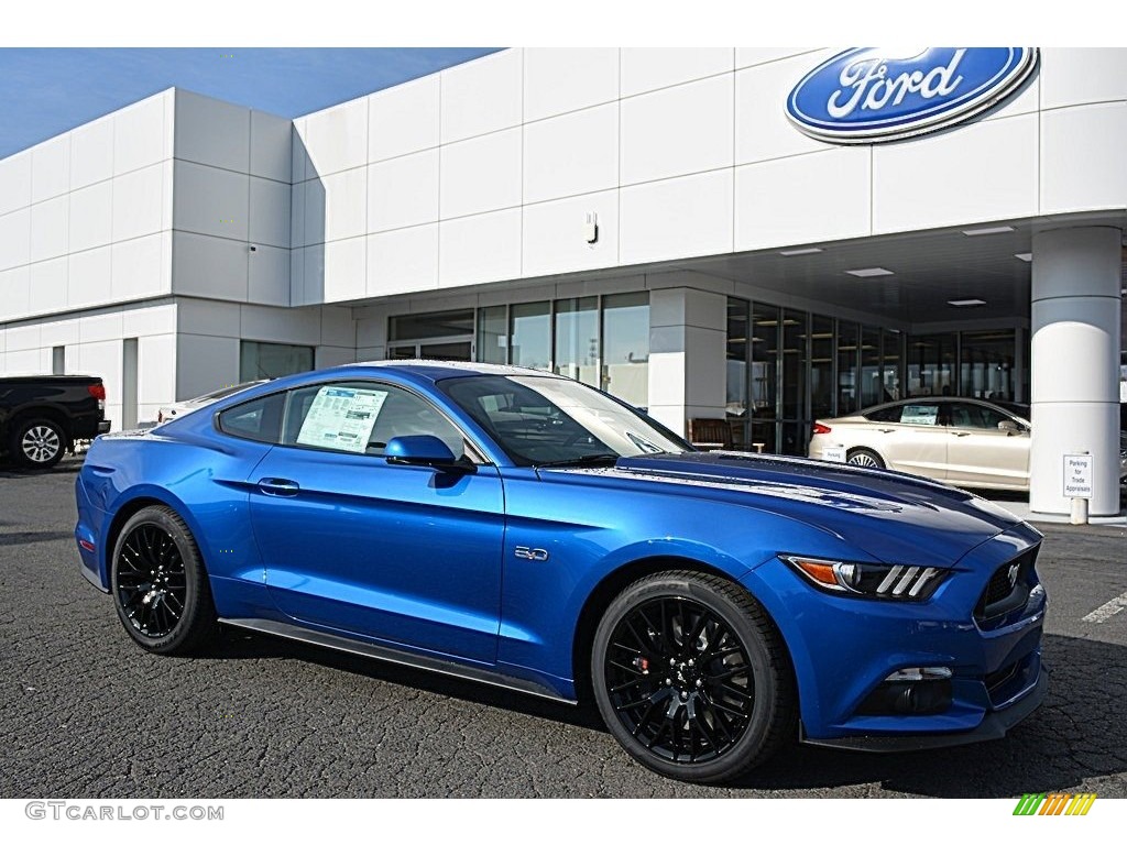 Lightning Blue Ford Mustang