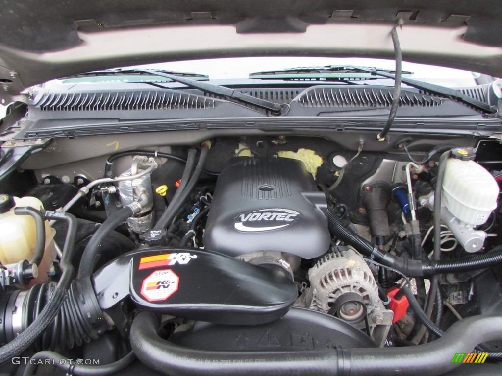 2003 Silverado 2500HD LT Extended Cab 4x4 - Light Pewter Metallic / Medium Gray photo #47