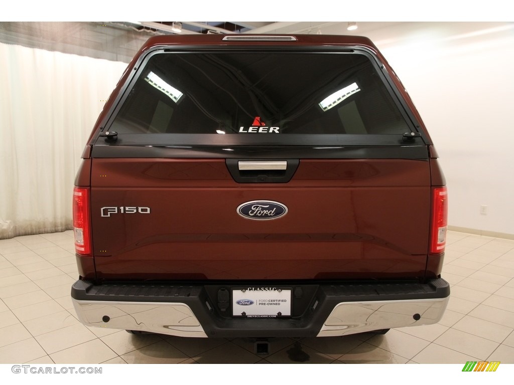 2016 F150 XLT SuperCab 4x4 - Bronze Fire / Medium Light Camel photo #26