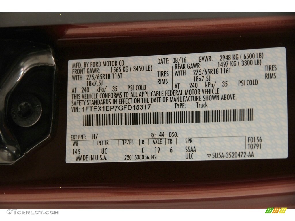 2016 F150 XLT SuperCab 4x4 - Bronze Fire / Medium Light Camel photo #29