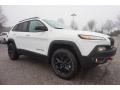 2017 Bright White Jeep Cherokee Trailhawk 4x4  photo #4