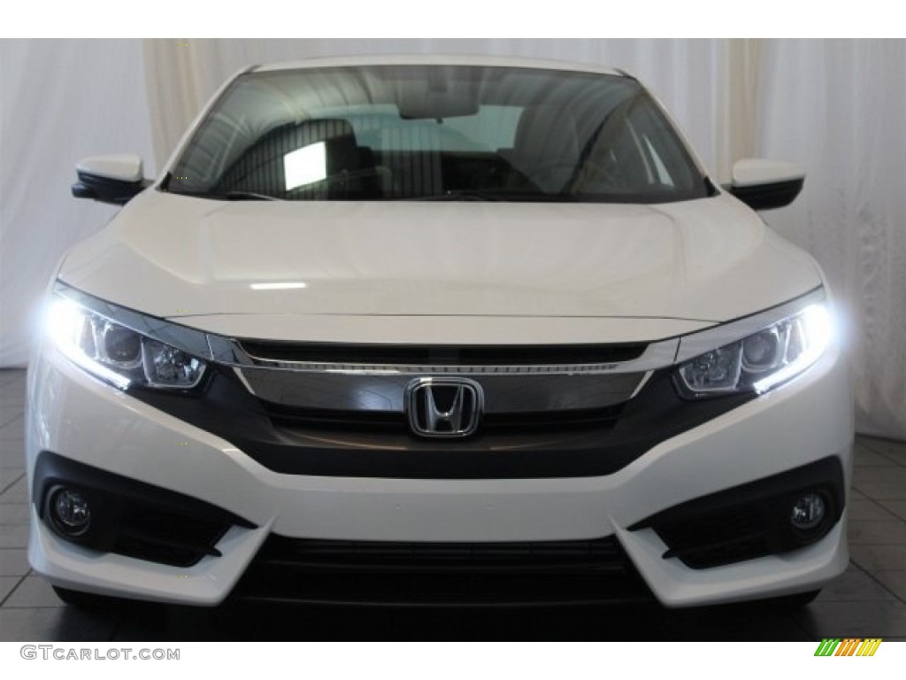 2017 Civic EX-T Coupe - White Orchid Pearl / Black/Ivory photo #4