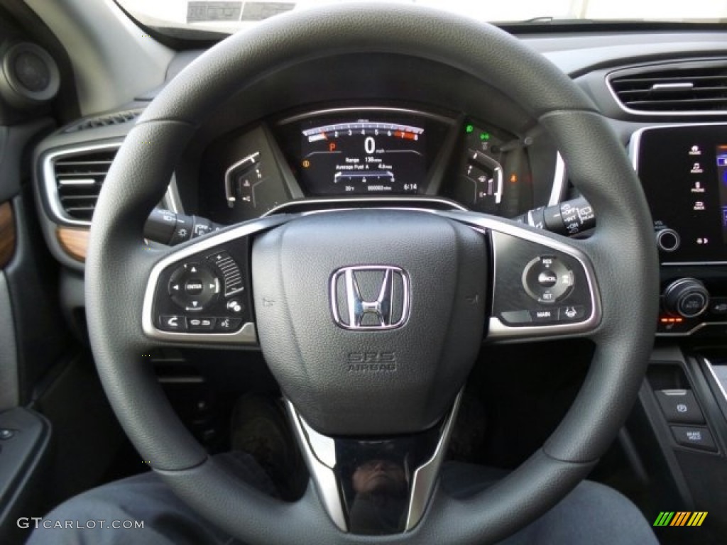 2017 Honda CR-V EX AWD Gray Steering Wheel Photo #118603228