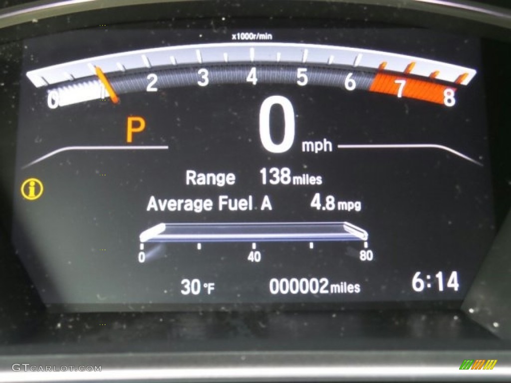 2017 CR-V EX AWD - Obsidian Blue Pearl / Gray photo #18