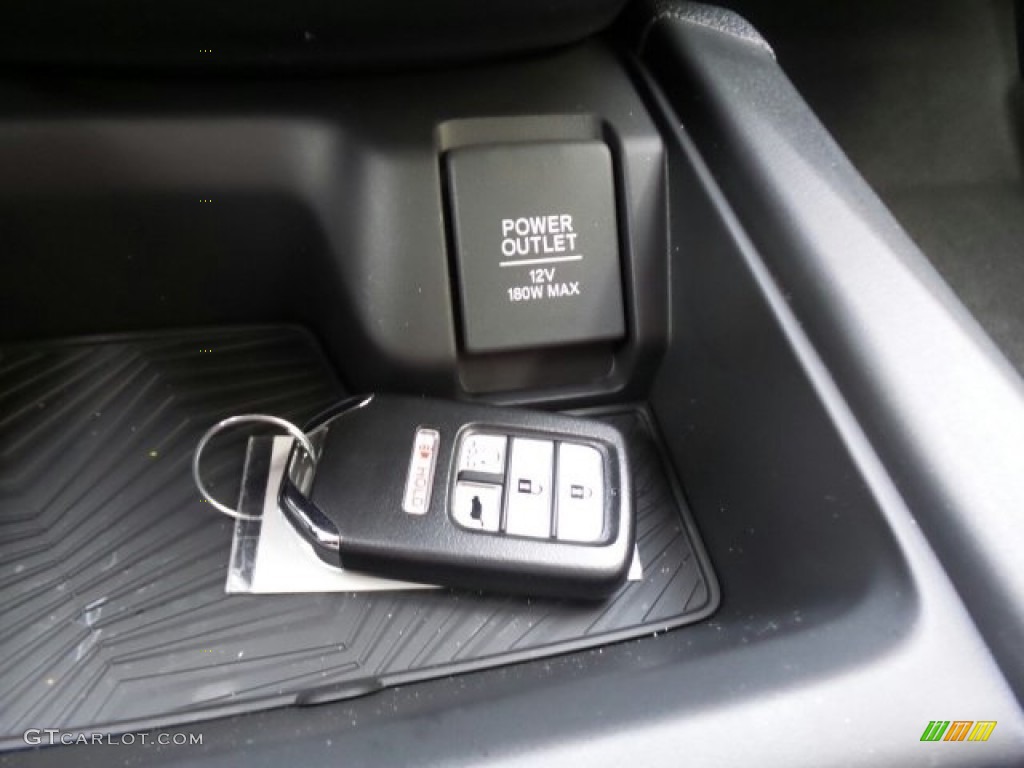 2017 CR-V EX AWD - Obsidian Blue Pearl / Gray photo #35