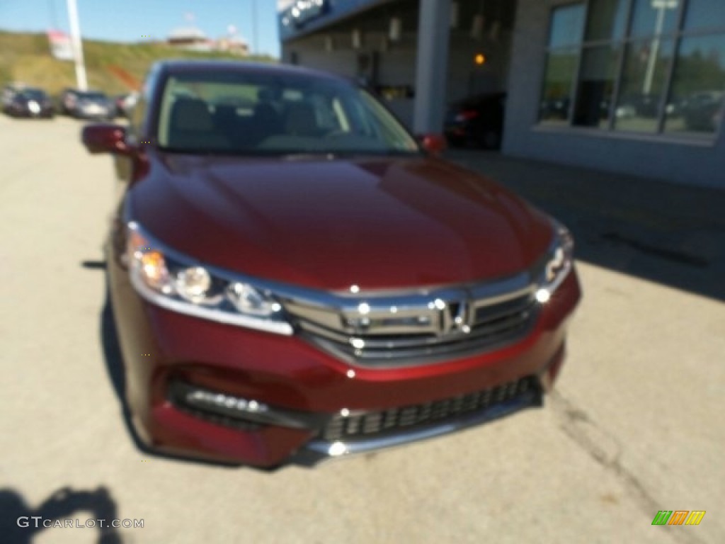 2017 Accord EX-L Sedan - Basque Red Pearl II / Ivory photo #3