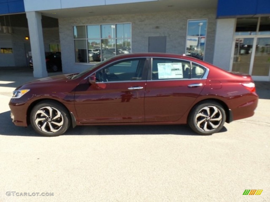 2017 Accord EX-L Sedan - Basque Red Pearl II / Ivory photo #6