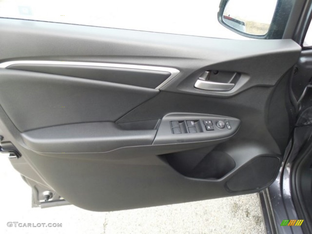 2017 Fit EX-L - Modern Steel Metallic / Black photo #13