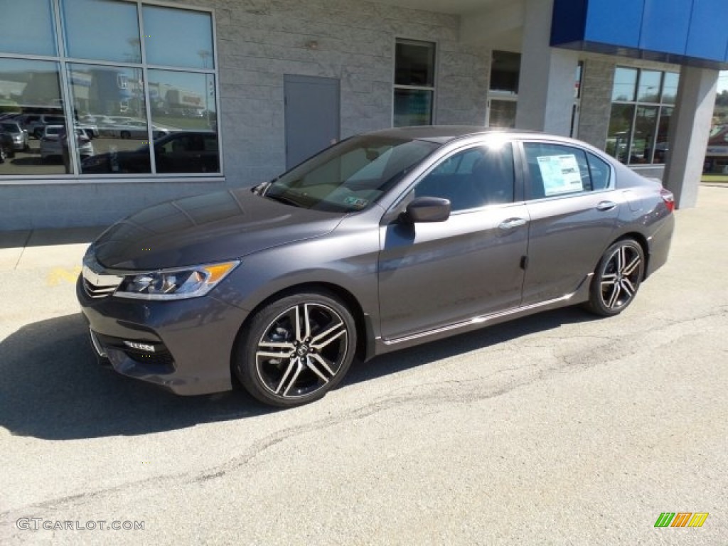 2017 Accord Sport Special Edition Sedan - Modern Steel Metallic / Black photo #5