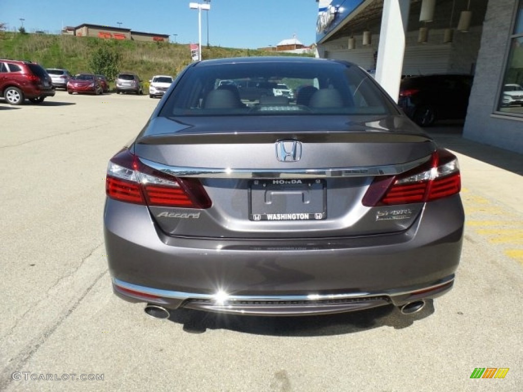 2017 Accord Sport Special Edition Sedan - Modern Steel Metallic / Black photo #7
