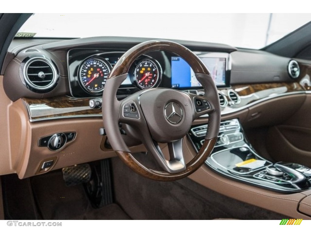 2017 Mercedes-Benz E 300 Sedan Nut Brown/Espresso Dashboard Photo #118609118