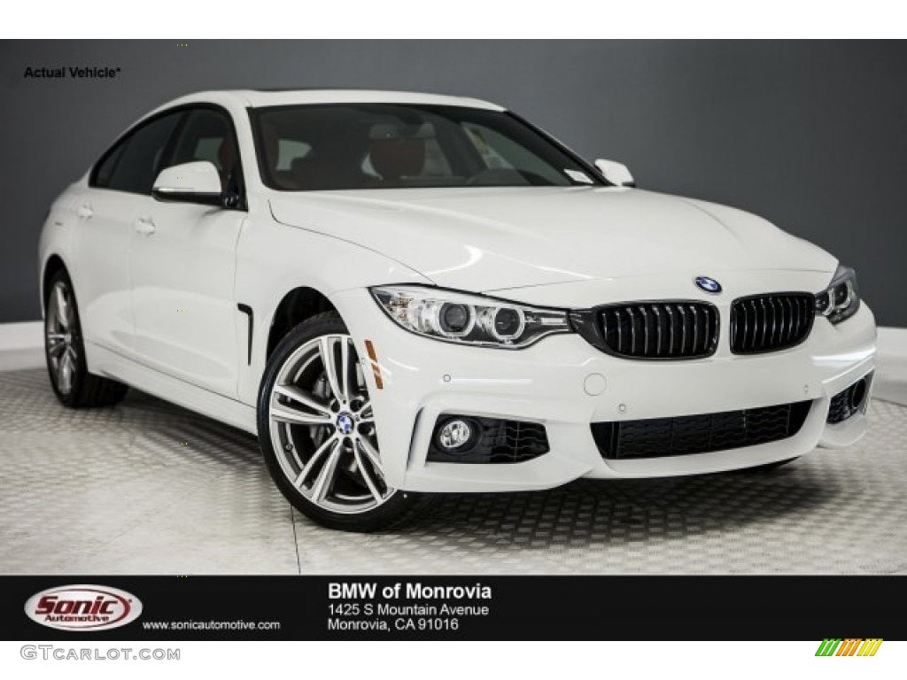 2017 4 Series 440i Gran Coupe - Alpine White / Coral Red photo #1