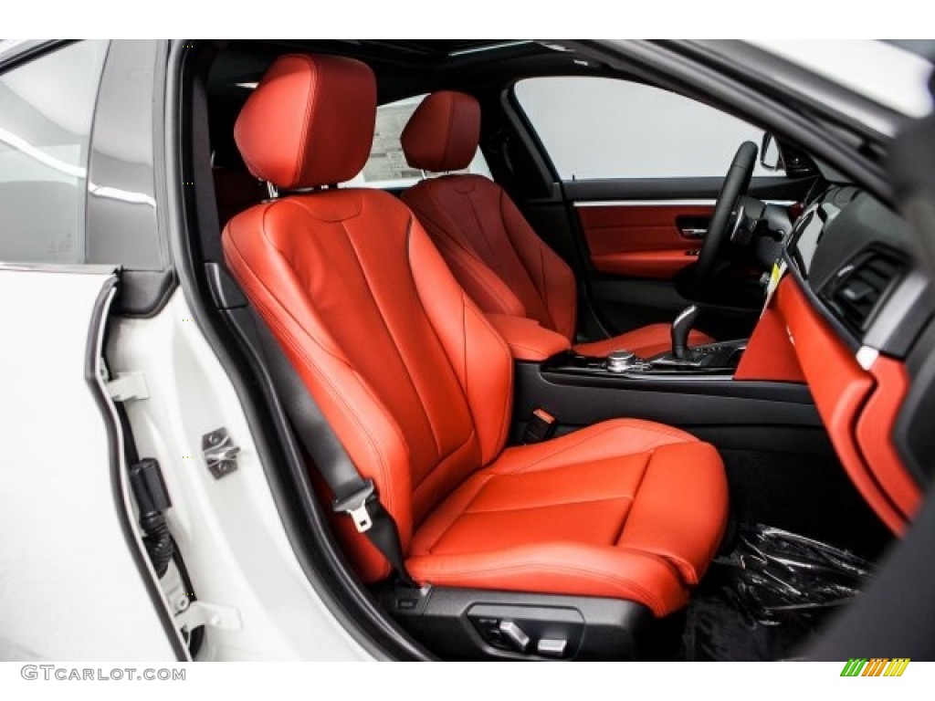 Coral Red Interior 2017 BMW 4 Series 440i Gran Coupe Photo #118610627