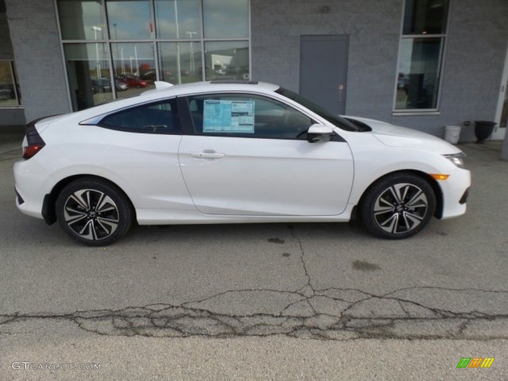 2017 Civic EX-L Coupe - Taffeta White / Black photo #2