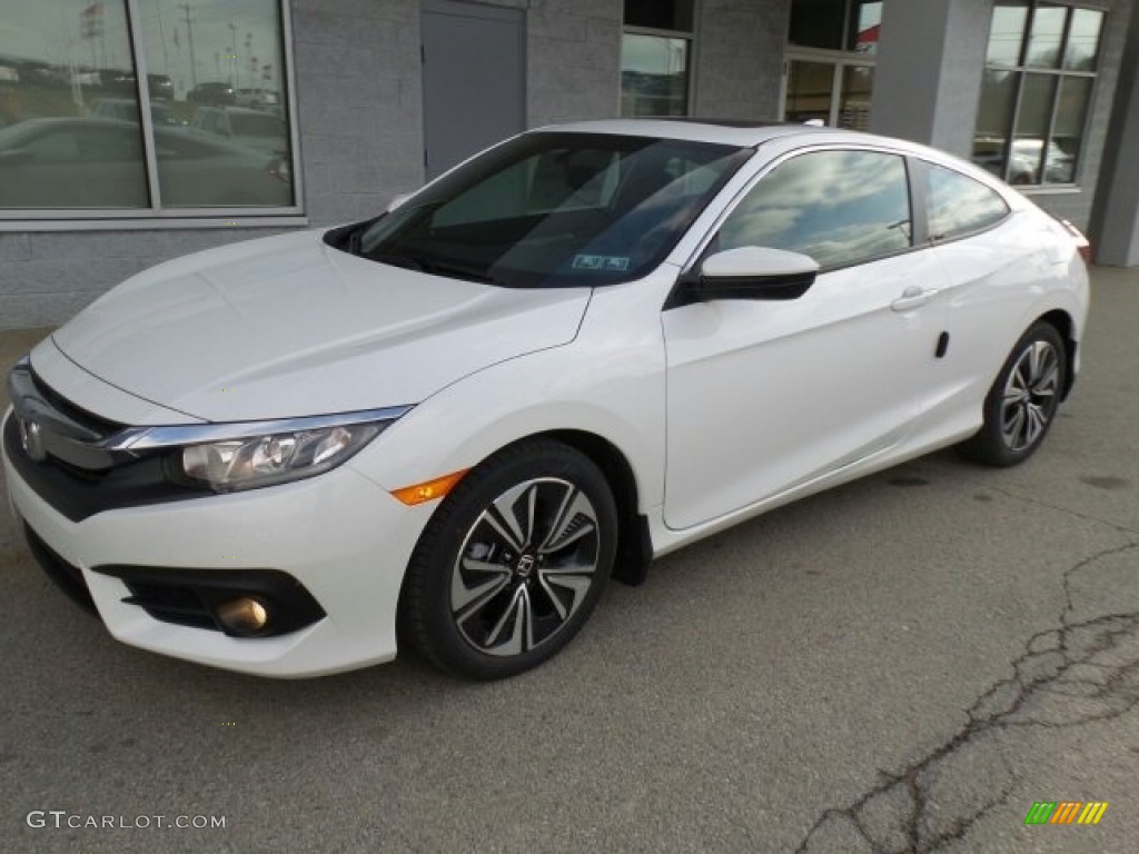 2017 Civic EX-L Coupe - Taffeta White / Black photo #5