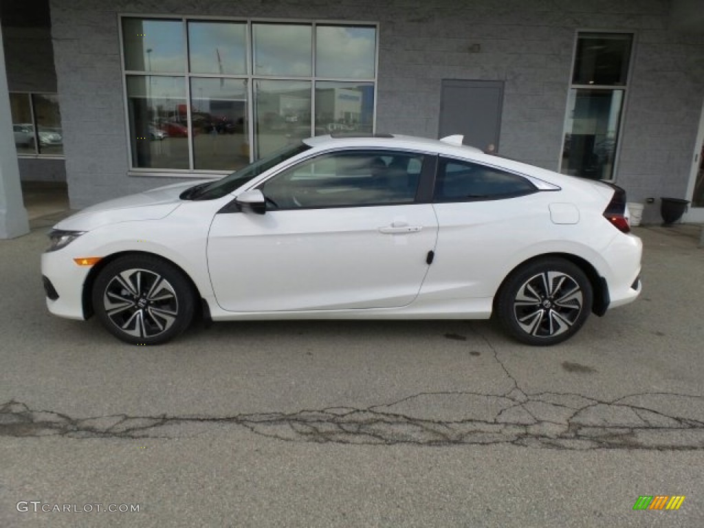 2017 Civic EX-L Coupe - Taffeta White / Black photo #6