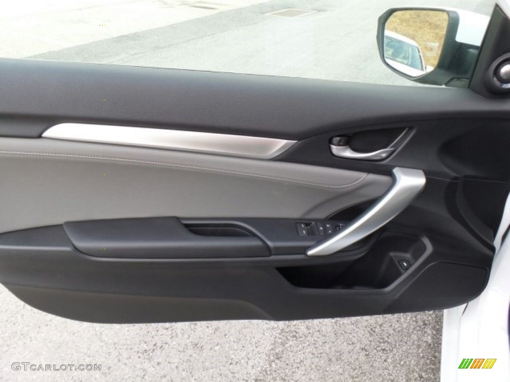 2017 Civic EX-L Coupe - Taffeta White / Black photo #14