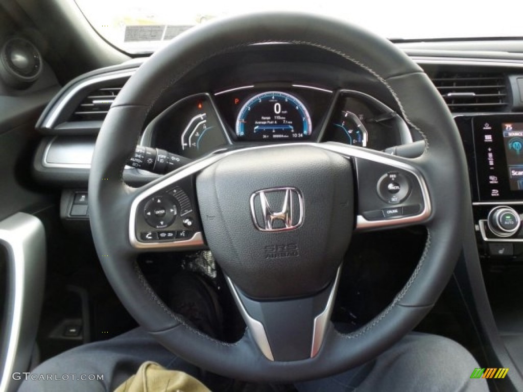 2017 Civic EX-L Coupe - Taffeta White / Black photo #16