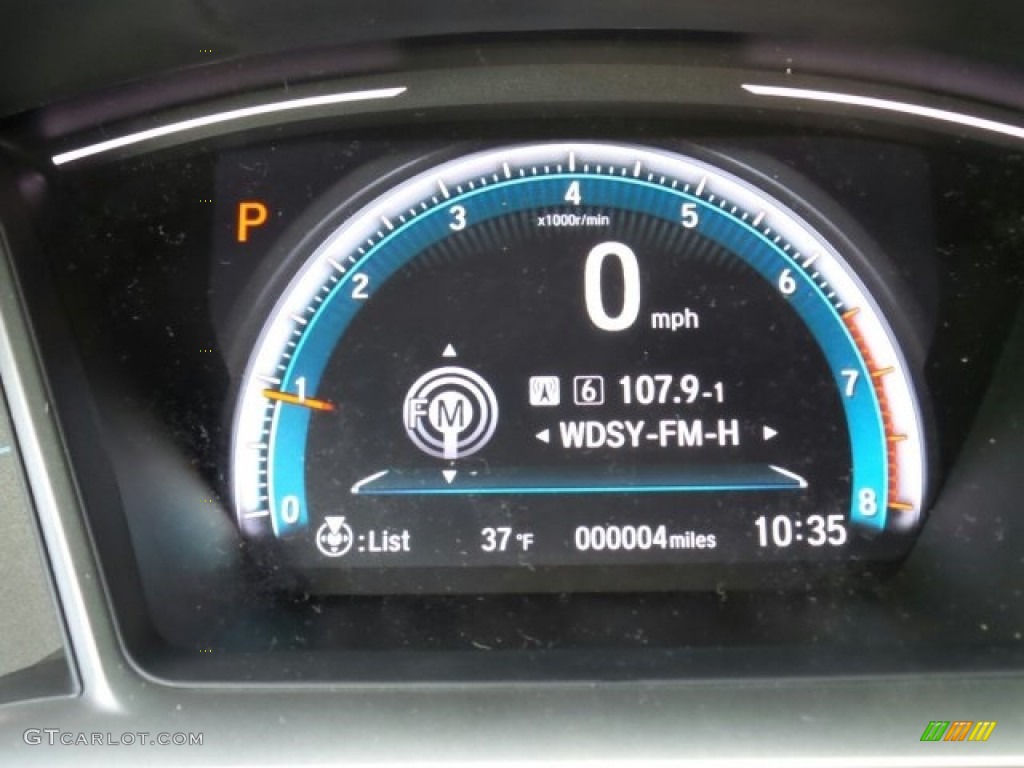 2017 Civic EX-L Coupe - Taffeta White / Black photo #19