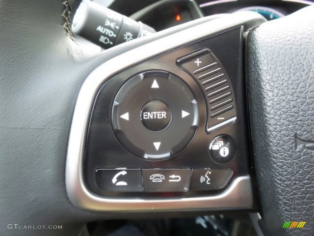 2017 Civic EX-L Coupe - Taffeta White / Black photo #20