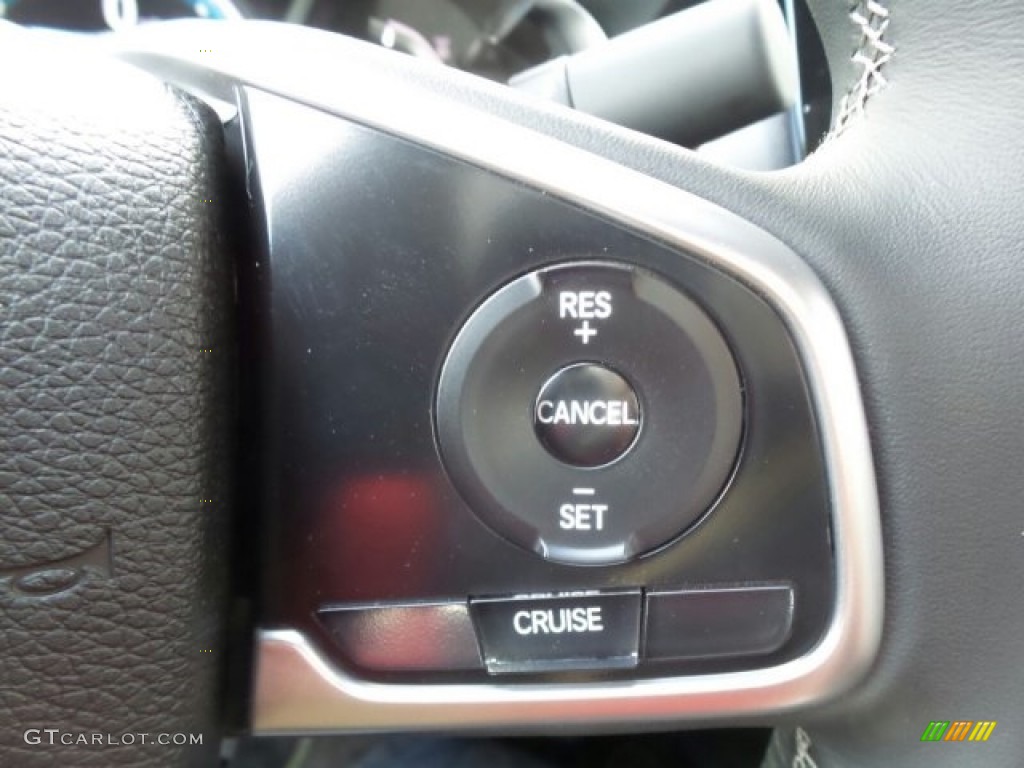 2017 Civic EX-L Coupe - Taffeta White / Black photo #22