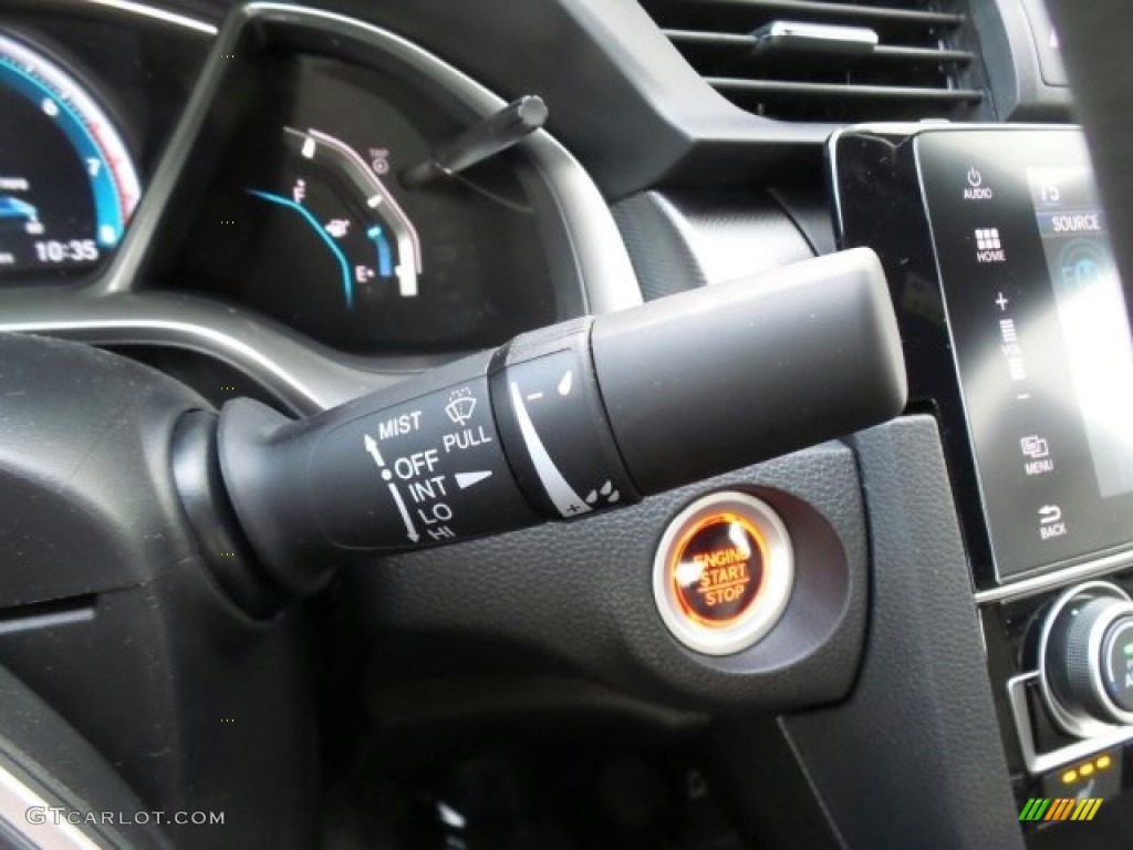 2017 Civic EX-L Coupe - Taffeta White / Black photo #23