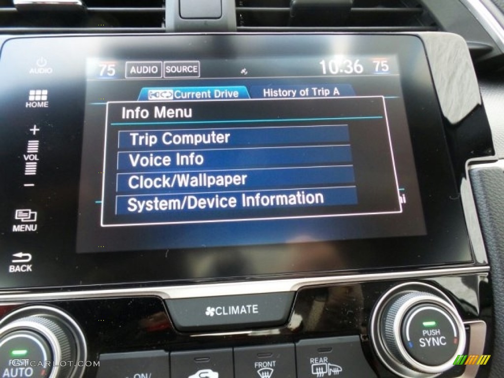 2017 Civic EX-L Coupe - Taffeta White / Black photo #26