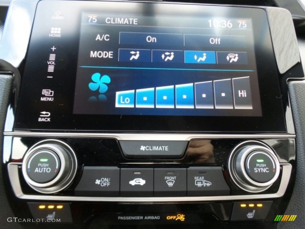 2017 Civic EX-L Coupe - Taffeta White / Black photo #28