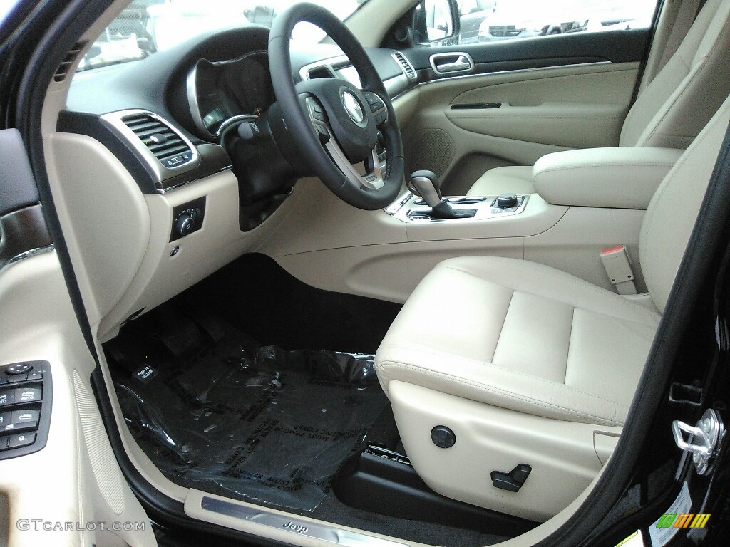 2017 Grand Cherokee Limited 4x4 - Diamond Black Crystal Pearl / Black/Light Frost Beige photo #4