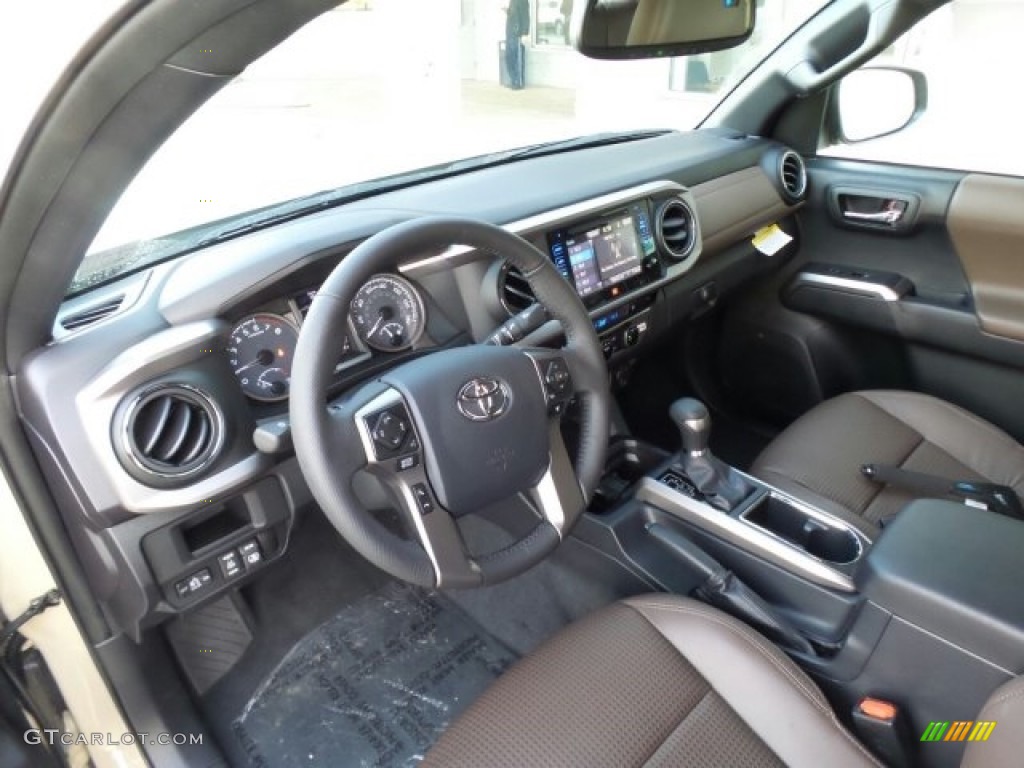 Limited Hickory Interior 2017 Toyota Tacoma Limited Double Cab 4x4 Photo #118614017
