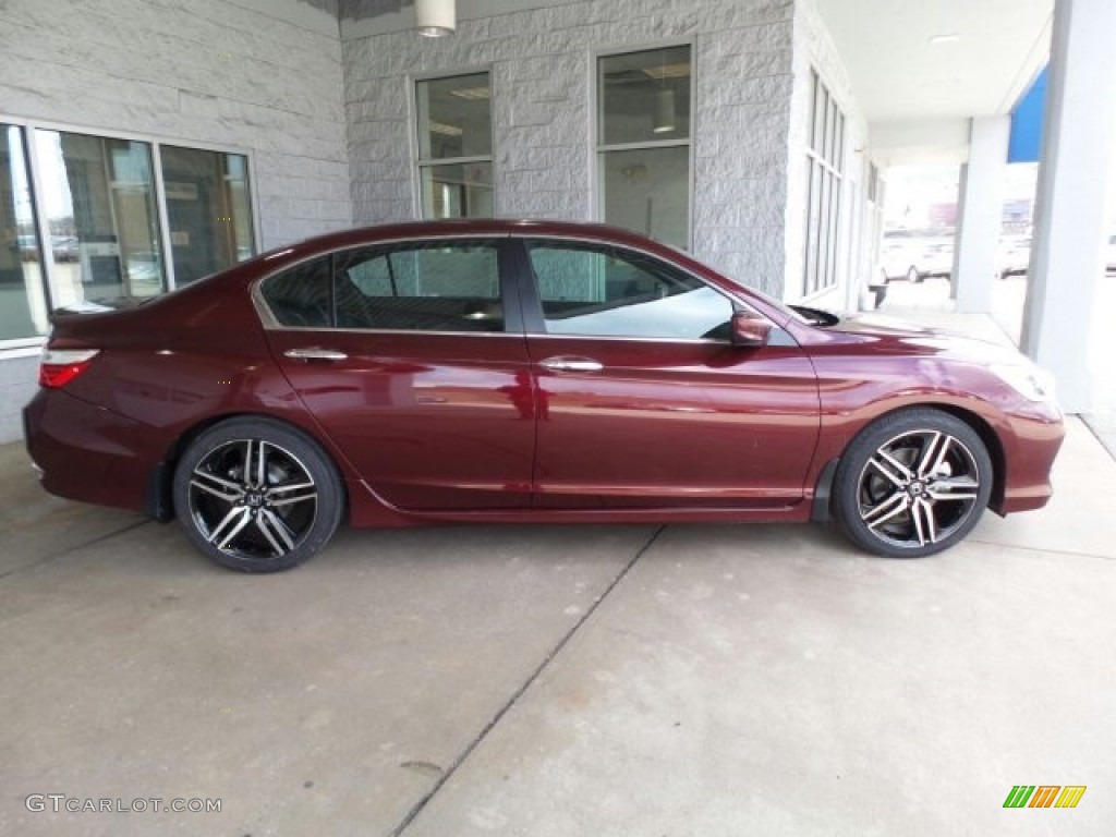 Basque Red Pearl II 2017 Honda Accord Sport Special Edition Sedan Exterior Photo #118616558