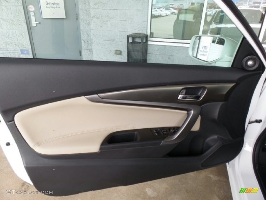2017 Honda Accord EX Coupe Ivory Door Panel Photo #118616795