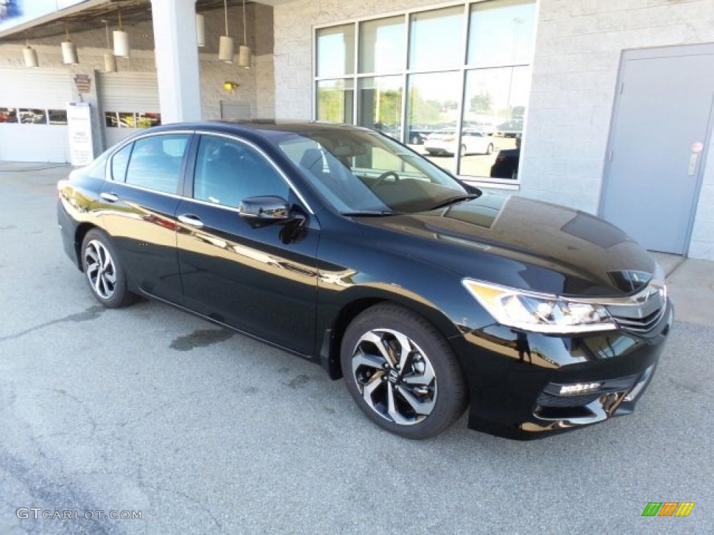 2017 Accord EX-L Sedan - Crystal Black Pearl / Black photo #1