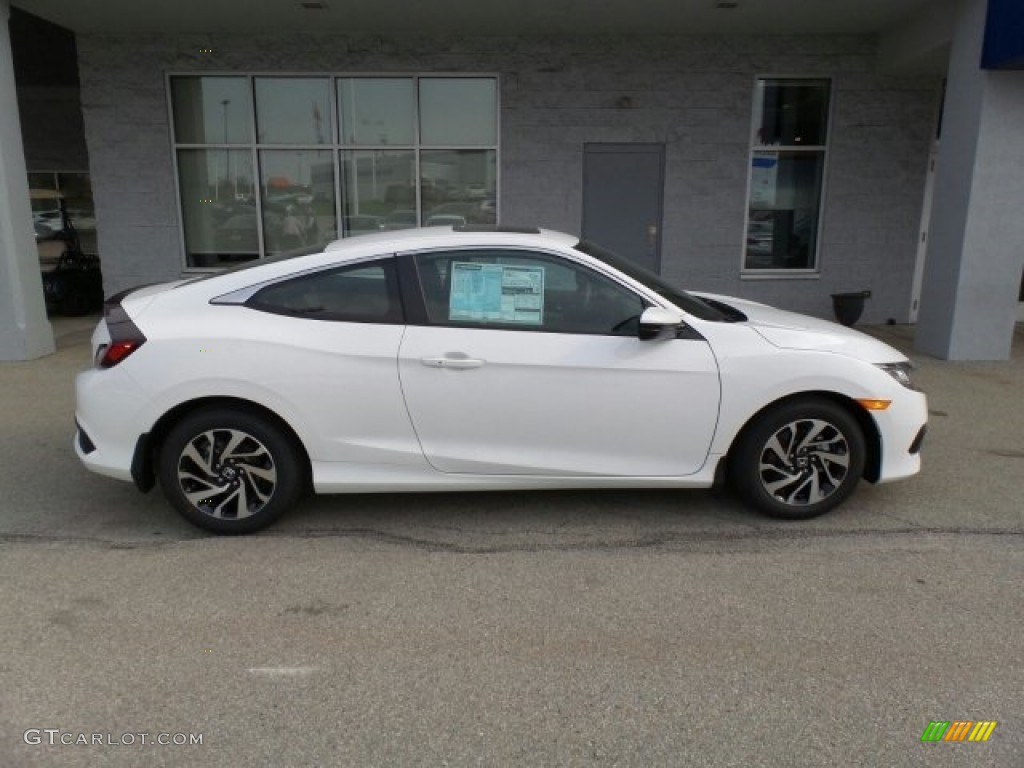 Taffeta White 2017 Honda Civic LX-P Coupe Exterior Photo #118617389