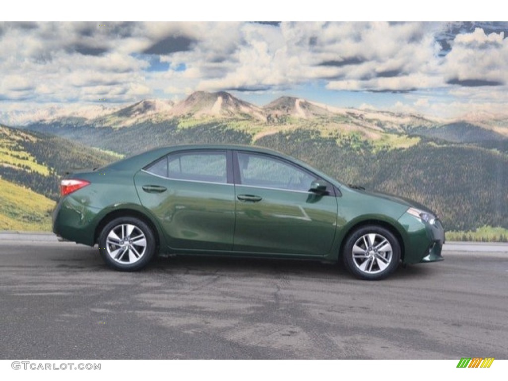 2014 Corolla LE Eco - 4Evergreen Mica / Ash photo #2