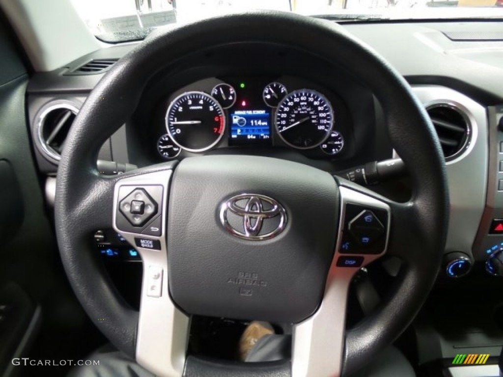 2017 Toyota Tundra SR5 CrewMax 4x4 Graphite Steering Wheel Photo #118617746