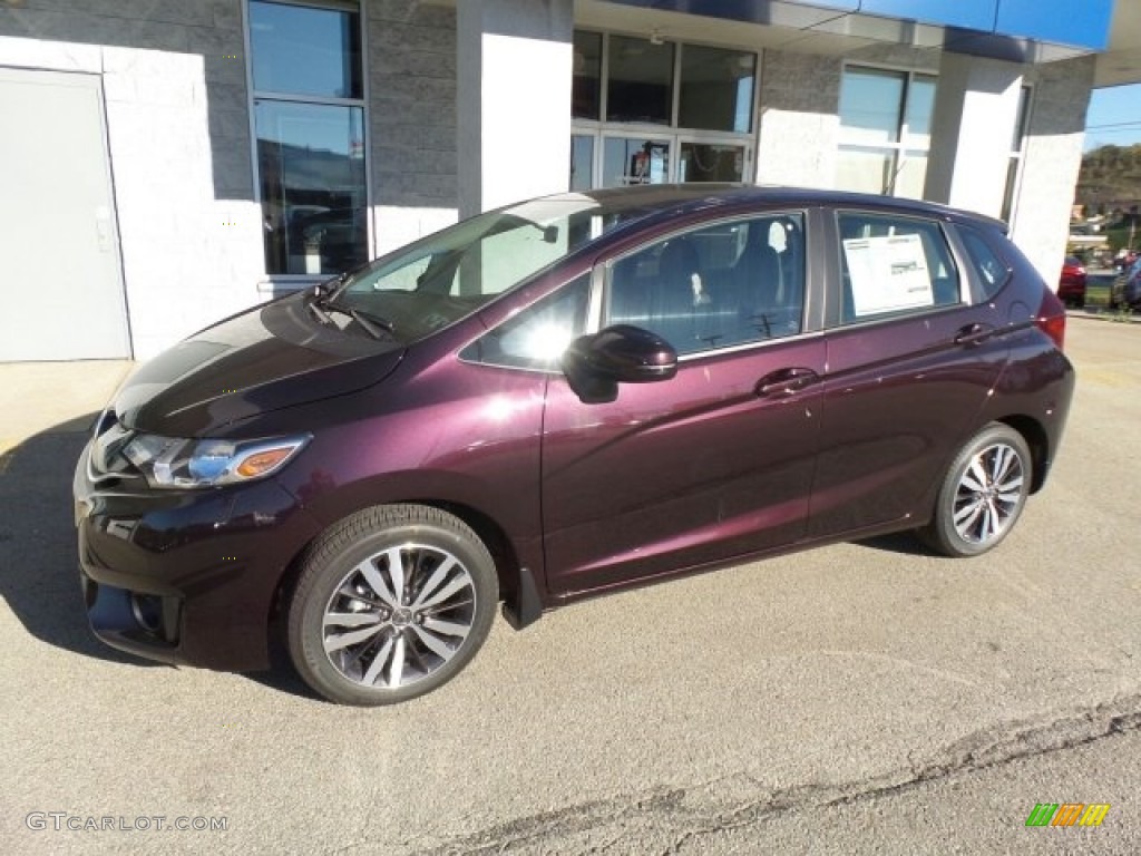 Passion Berry Pearl 2017 Honda Fit EX-L Exterior Photo #118619195