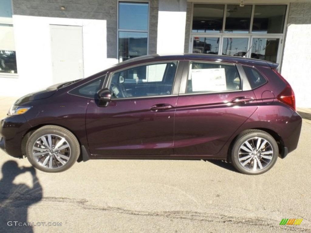 Passion Berry Pearl 2017 Honda Fit EX-L Exterior Photo #118619215