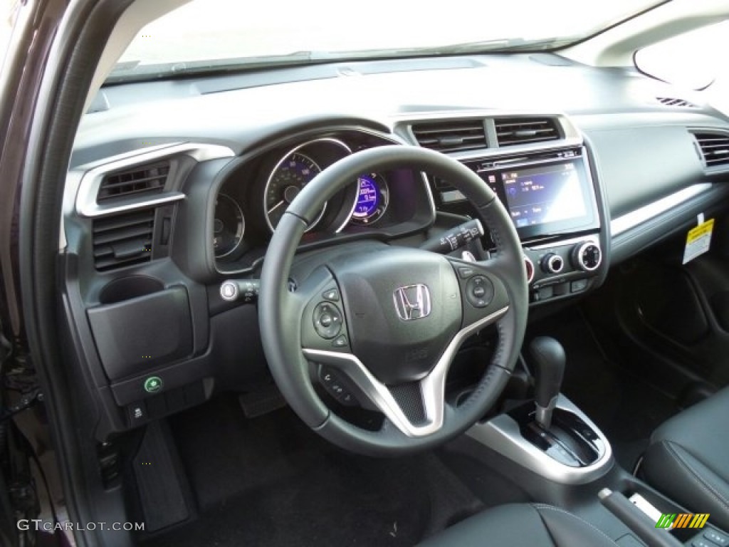 2017 Honda Fit EX-L Black Dashboard Photo #118619315