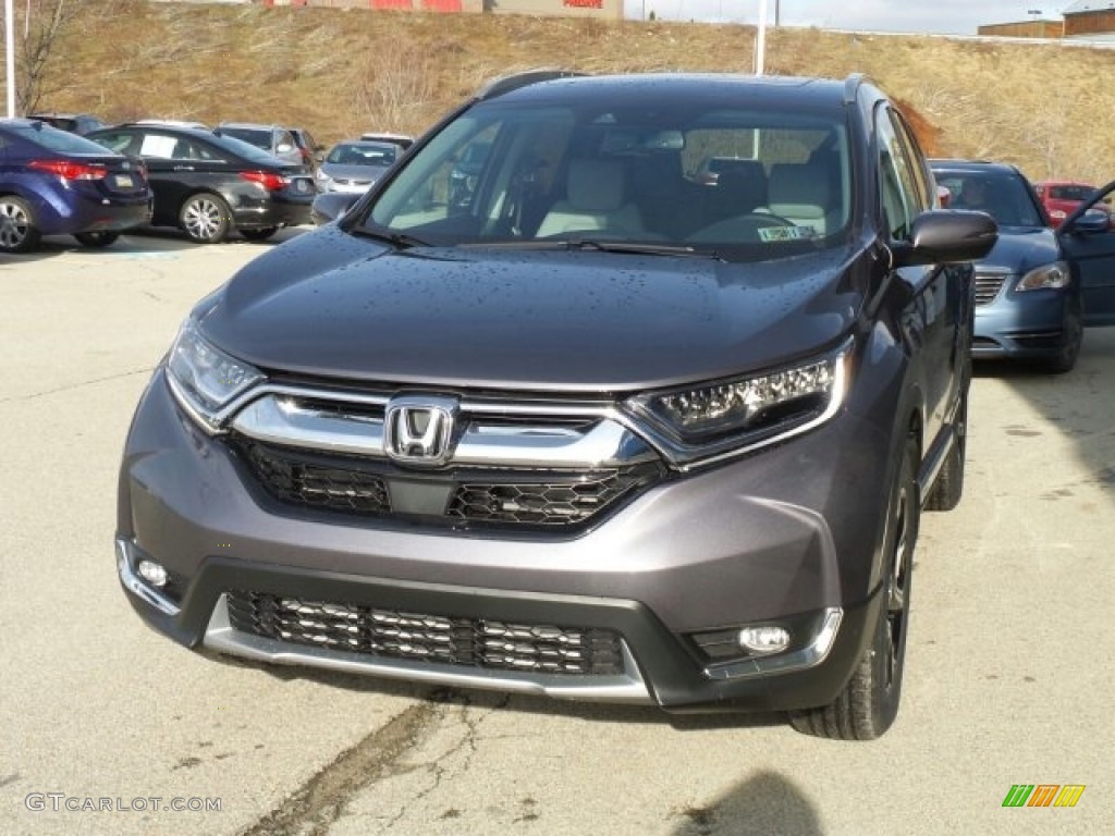 2017 CR-V Touring AWD - Modern Steel Metallic / Gray photo #4