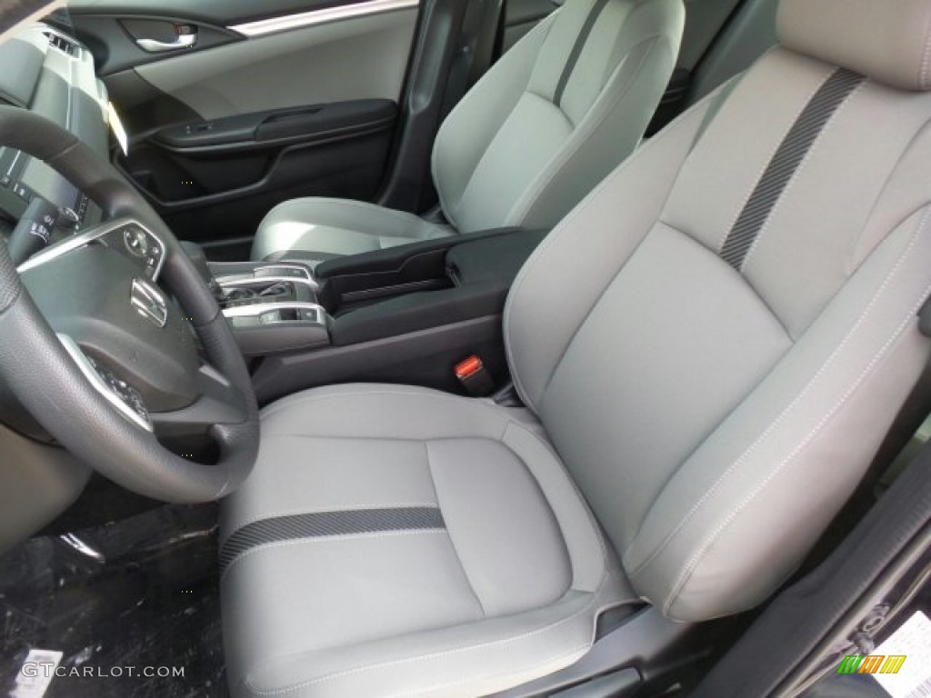 Gray Interior 2017 Honda Civic LX Sedan Photo #118622498